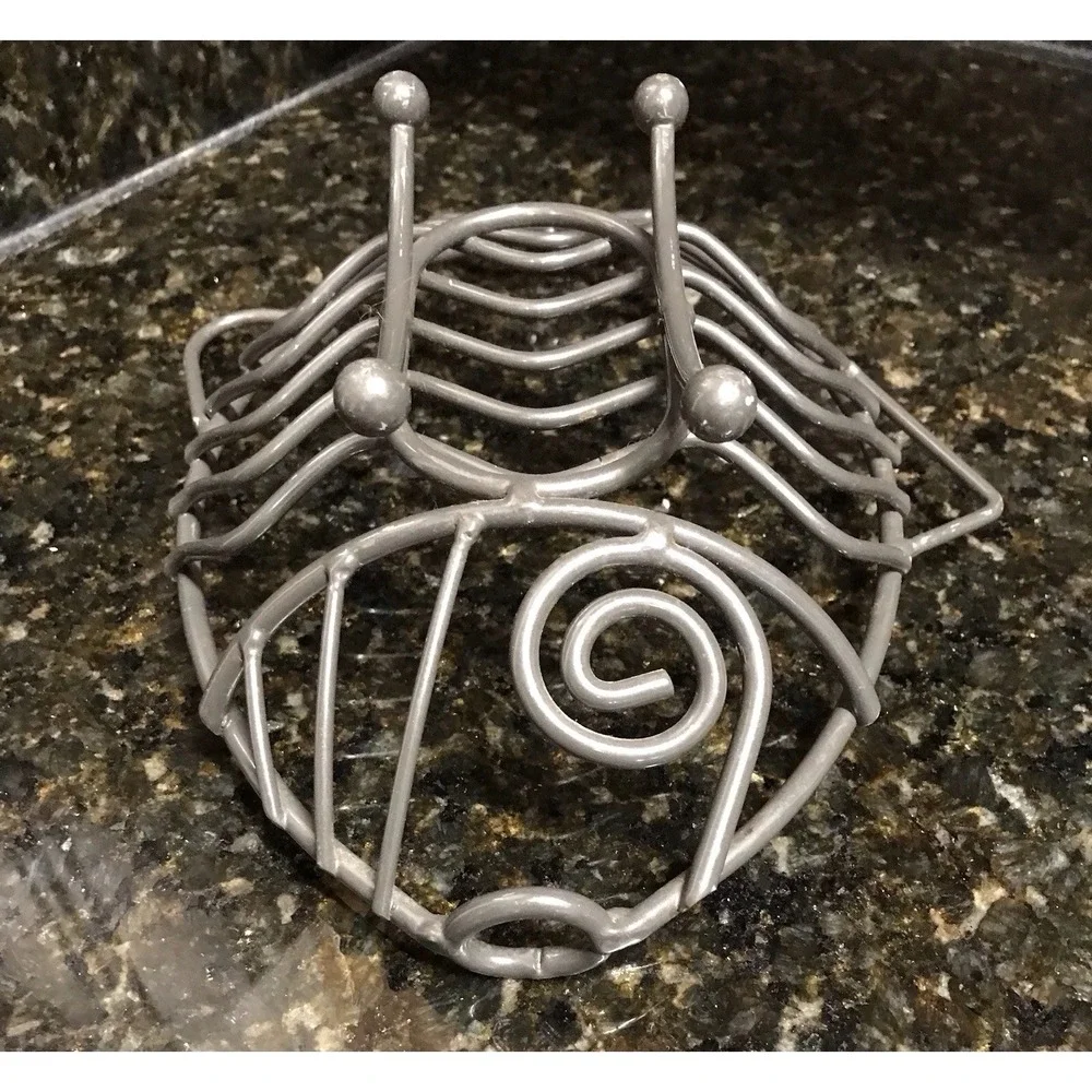 Fish Shaped Fruit Bread Basket Rack‎ Oval Metal Bowl Centerpiece Pewter